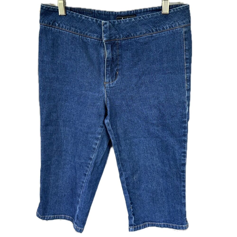 LEI Life Energy Intelligence Y2K 90's Vintage Juniors Seamless Capri Denim Jeans